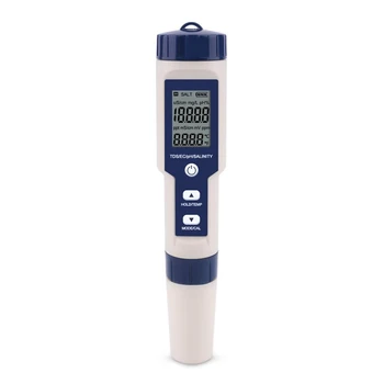 5 V 1 pre Digitálne PH TDS ES Merač Teploty, Salinity, Tester Vodivosti Vody Filter Čistota Pero