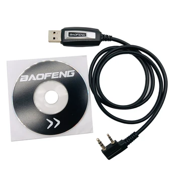 Pôvodné Baofeng Prenosné USB Programovací Kábel Disk CD so Softvérom Pre obojsmerné Walkie Talkie UV-5R BF888S UV-82 UV-3R+