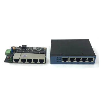 Neriadené 5port 10/100M priemyselný Ethernet switch modul PCBA rada OEM Auto-detekčných Portov PCBA rada OEM