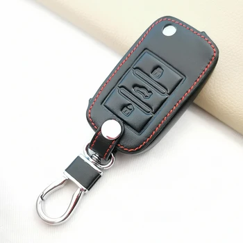 Nový Štýl 3 Tlačidlá Mäkké Kožené Diaľkové Násobne Tlačidlo puzdro Keychain Shell Pre Roewe RX5 Rok 2017 Pre MG ZS Auto Auto Accessorie