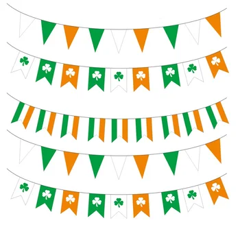 St. Patrick 's Day SaintPatrick Deň Írsky Vlajka Visí Ďatelina Vlajka Visí St. Patrick' s Day