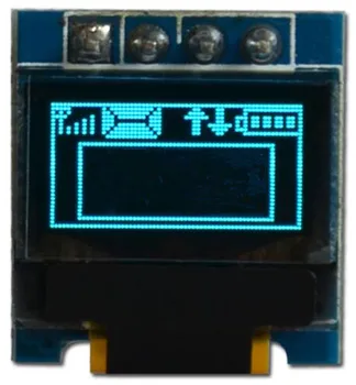 0.49 inch 4PIN Modrej Obrazovky OLED Modul SSD1306 Jednotky IC 64*32 QT1306P24 Kábel IIC Rozhranie