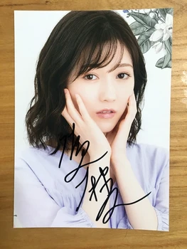 list podpísali Mayuyu Watanabe Mayu autographed foto 5*7 autogram v atrament 062020E