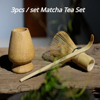 3ks/ set Matcha Čaj Sada Keramických Matcha Misy Tradičné Ručne vyrábané Čaj Nástroje Krytý Japonský Čaj Kultúry Darčekové Sady