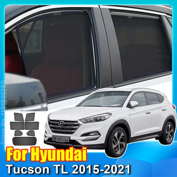 Pre Hyundai Tucson TL 2015-2021 Auto Okno Protislnečnú Ochranu proti UV žiareniu Auto Opony slnečník Clonu Čistý Oka