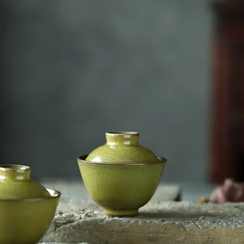 ★Jingdezhen Čaj-Prach Glazúrované Keramické 180C Ercai Tureen Jednu Šálku Čaju Nastaviť Čaju Varenie Misy Ručne Kung Fu Čaj Nastaviť