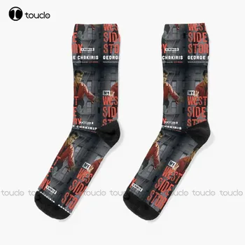 West Side Story, Ponožky Novosti Ponožky Pre Mužov Unisex Dospelých Dospievajúcu Mládež Ponožky Vlastný Darček 360° Digitálna Tlač Hd Vysokej Kvality