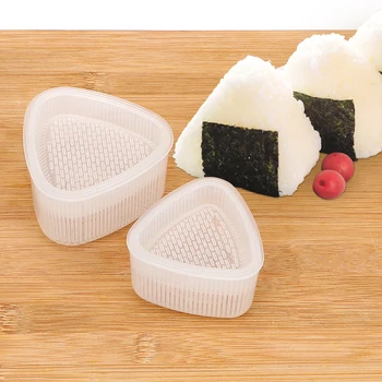 Bento Nástroje Trojuholník Ryža Loptu Maker Sushi Onigiri Formy Transparentné DIY 2ks/set Potravín Stlačte Kuchynské Doplnky