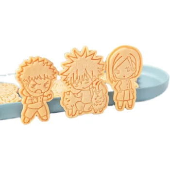 Anime Jujutsu Kaisen Cookie Cutter Pečiatka Cartoon Cookie Formy Biscuit Fondant Pečenie Forma na Tortu Dekorácie Pečivo Pečiva Nástroje