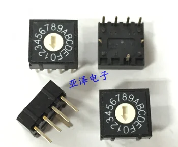 RH4A-16R rotačné Dip prepínač 16 výstroj 0-F spínač kódovací spínač 4:1. ochrana pin pozície