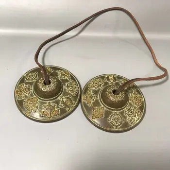 Nepálska ručné mosadzné zvončeky, osem sľubný šesť znakov mantry, drak vzory zvony magické nástroje, Tibetský dodávky
