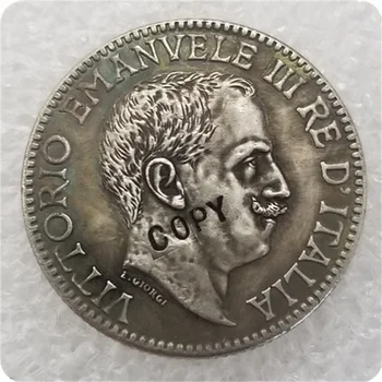 1919 taliansky Somaliland(Somálsko) 1/2 Rupia - Vittorio Emanuele III Kópiu Mince