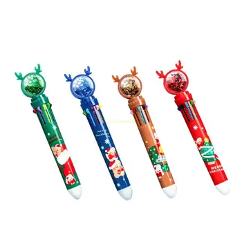 Multicolor Perá Zdvíhateľnej Navi Perá 10-v-1 Farebné Kyvadlová Perá Vianočné Elk Tvar Perá pre Domáce Drop Shipping