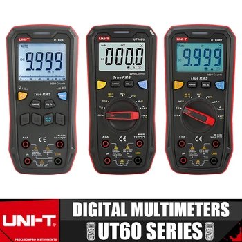 JEDNOTKA UT60S UT60BT UT60EU Digitálnych univerzálnych meracích prístrojov 1000V AC DC Voltmeter Ammeter Pravda Frekvencia Meter Kondenzátor Teplota Tester