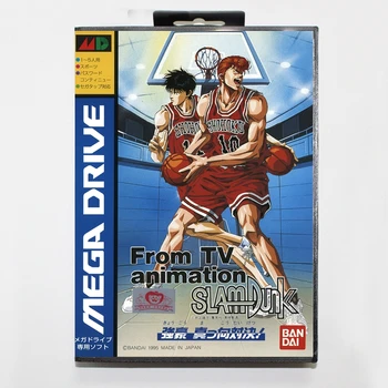 Nový Príchod FTVA SlamDunk 16bit MD Hra Karty Pre Sega Mega Drive/ Genesis s Retail Box