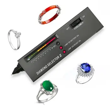 Drahokamy diamant Tester Pero-Prenosný Drahokam Nástroji Výber LED Indikátor Presné Spoľahlivé Šperky Nástroj Testu