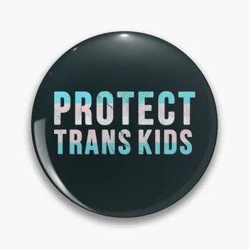Chrániť Trans Deti Pride Aktivizmu Soft Tlačidlo Pin Klobúk Odznak Klopě Pin Tvorivé Oblečenie Brošňa Šperky Roztomilý Golier Darček Decor
